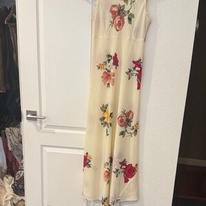 Collective Concepts Cream Floral Dress